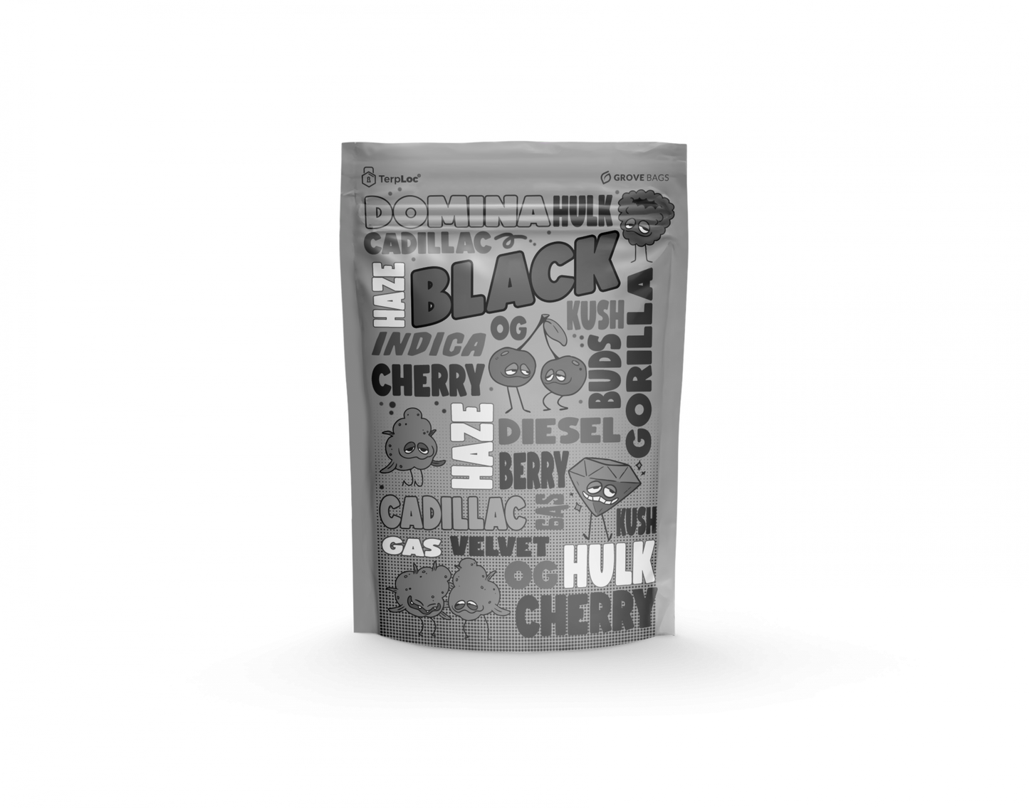 TerpLoc 1 Ounce Signature Strain Series - Child Resistant Pouch - Single