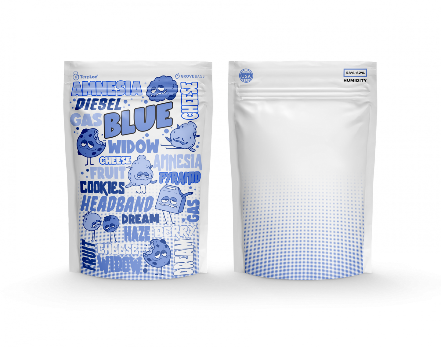 TerpLoc 1 Ounce Signature Strain Series - Child Resistant Pouch - Single