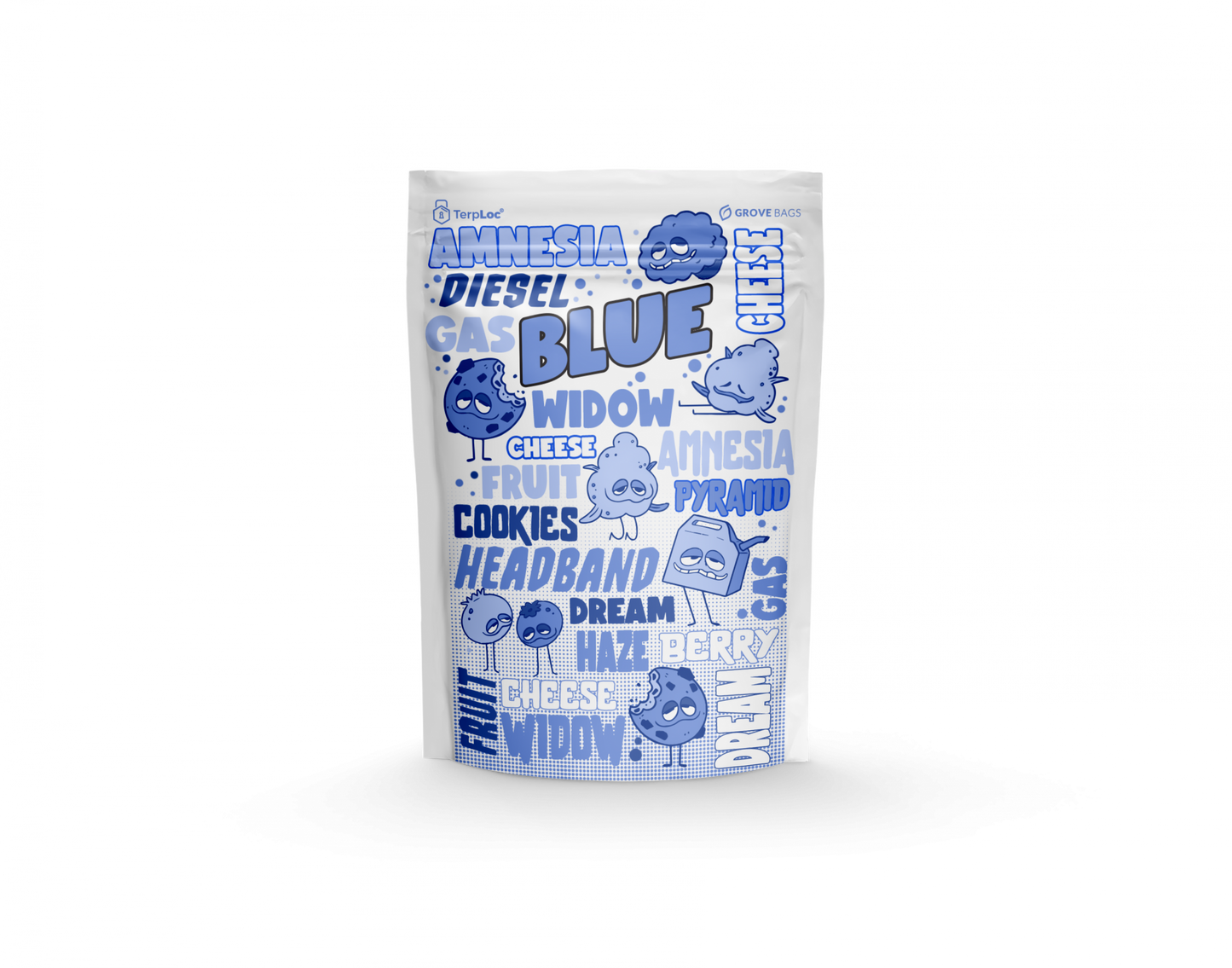 TerpLoc 1 Ounce Signature Strain Series - Child Resistant Pouch - Single