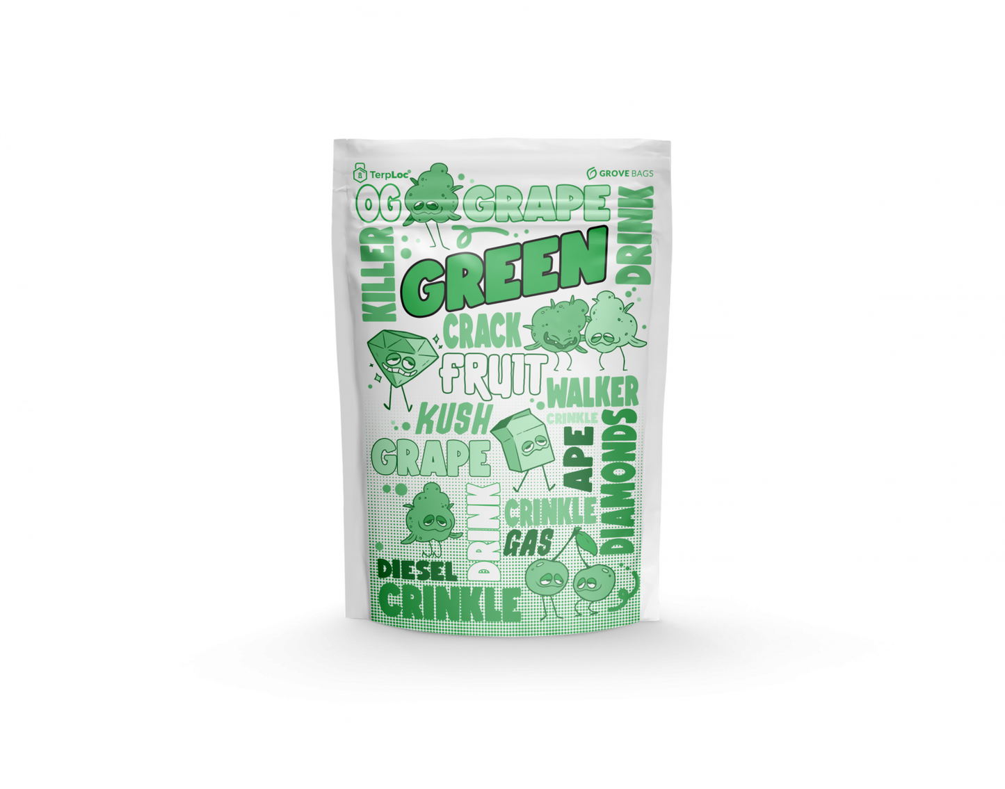 TerpLoc 1 Ounce Signature Strain Series - Child Resistant Pouch - Single