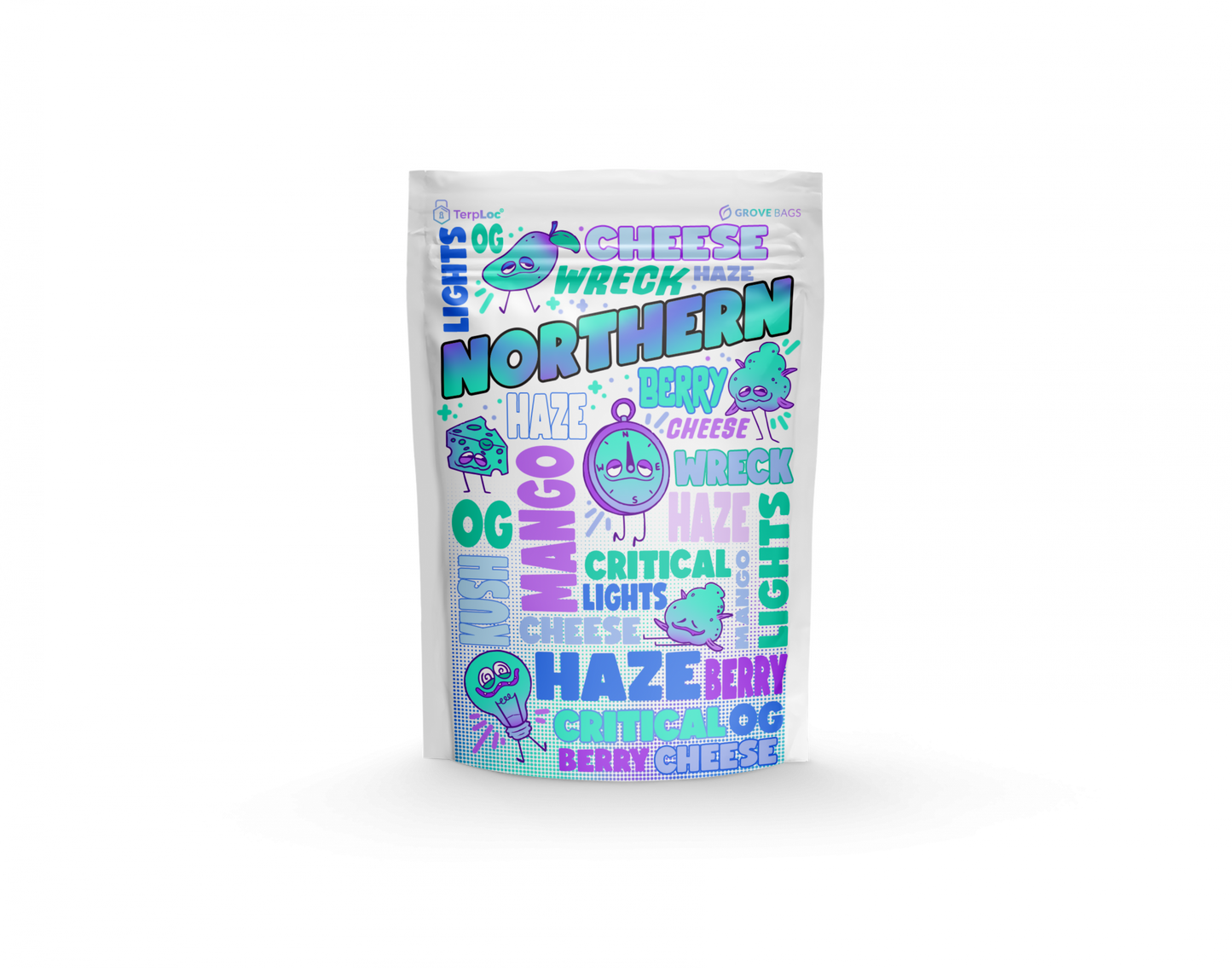 TerpLoc 1 Ounce Signature Strain Series - Child Resistant Pouch - Single
