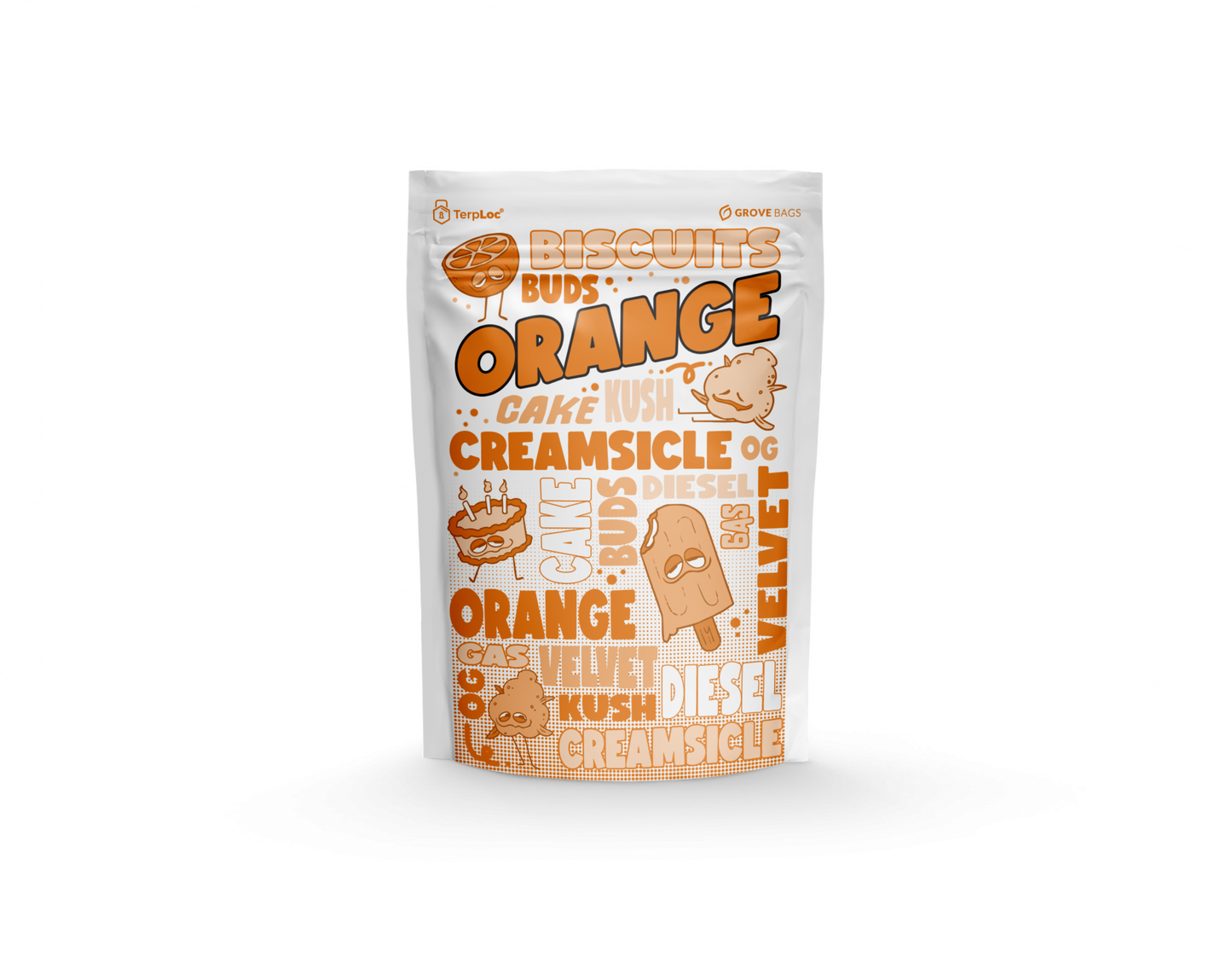 TerpLoc 1 Ounce Signature Strain Series - Child Resistant Pouch - Single