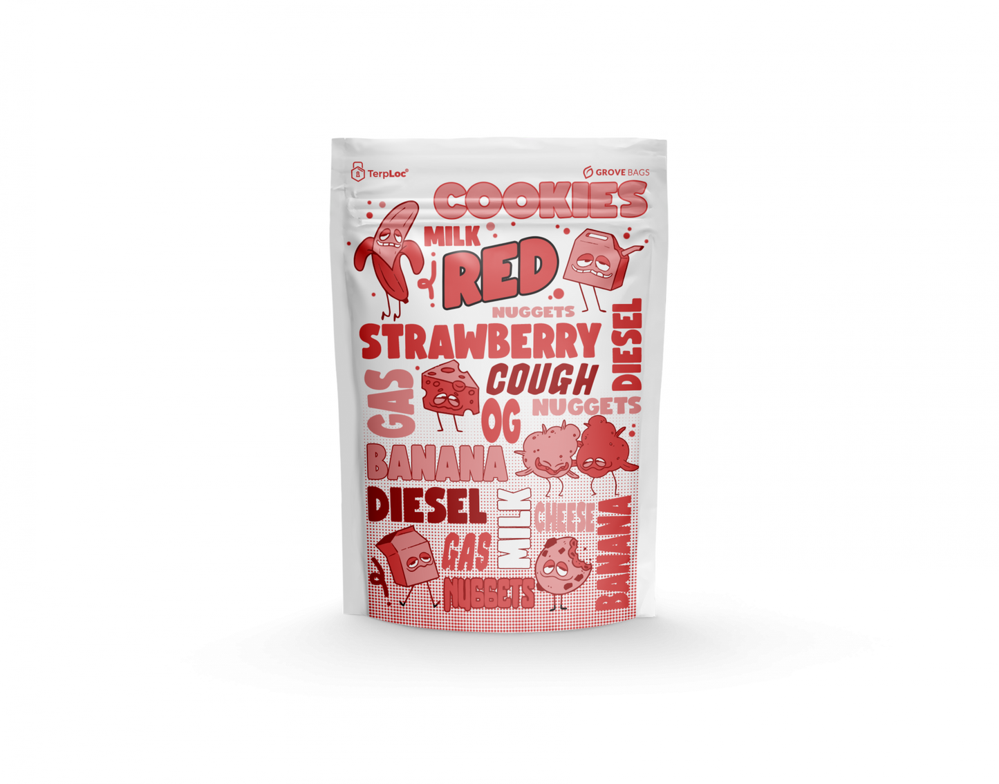 TerpLoc 1 Ounce Signature Strain Series - Child Resistant Pouch - Single