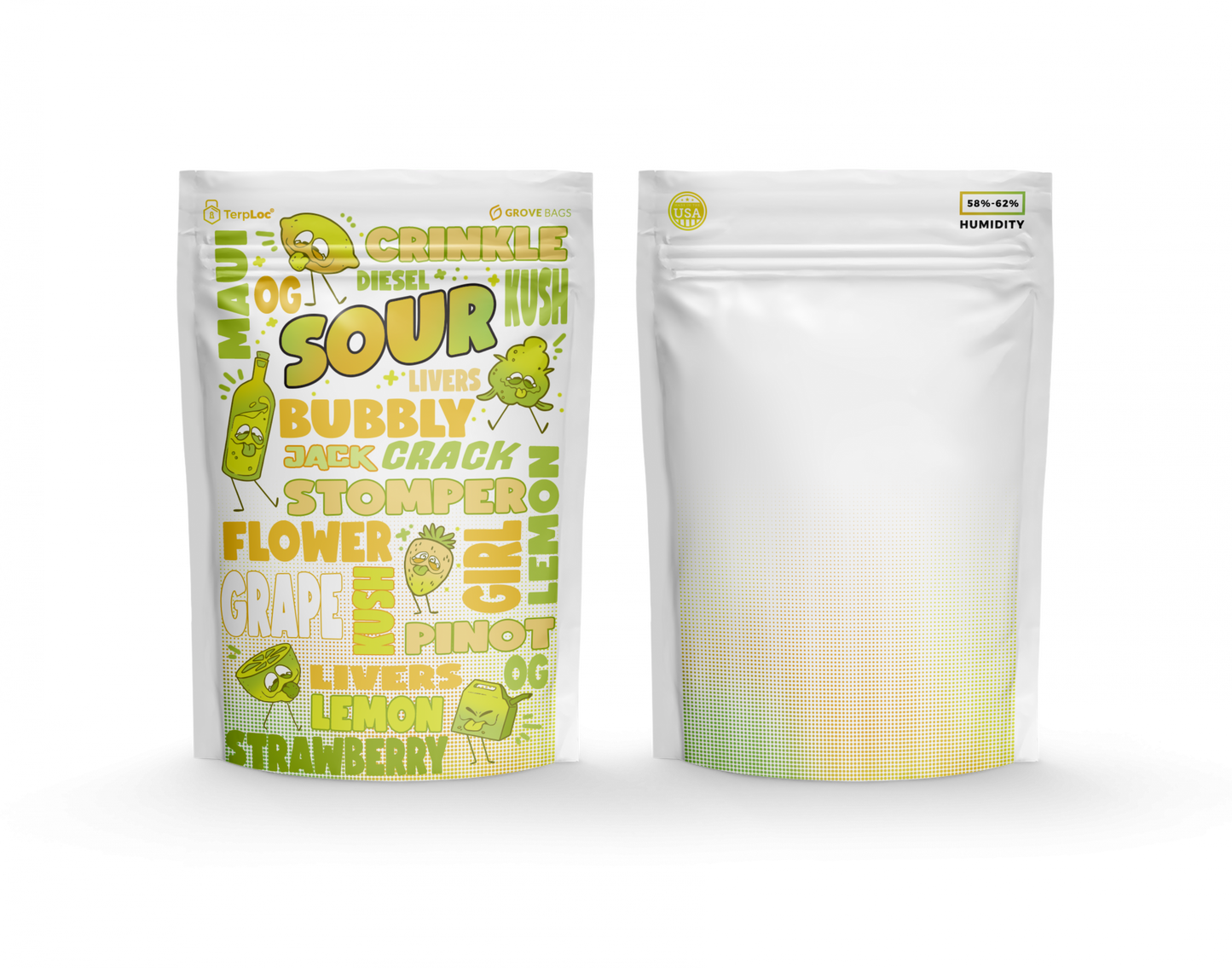 TerpLoc 1 Ounce Signature Strain Series - Child Resistant Pouch - Single