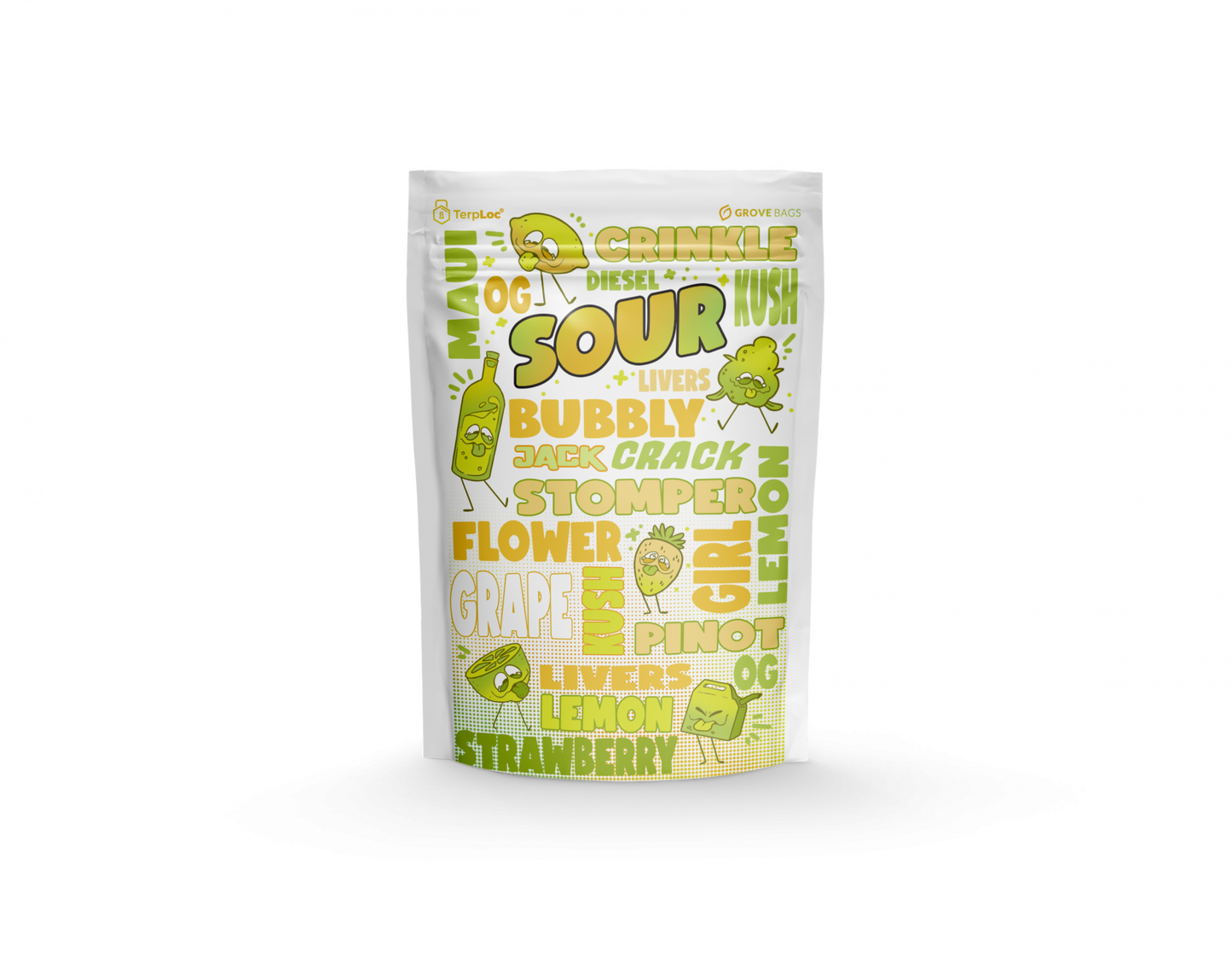 TerpLoc 1 Ounce Signature Strain Series - Child Resistant Pouch - Single