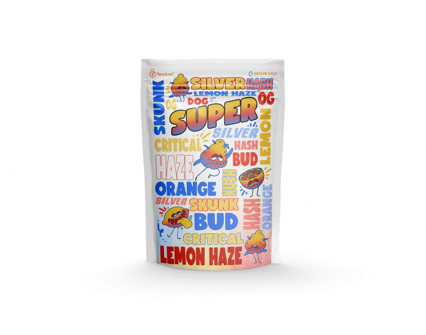 TerpLoc 1 Ounce Signature Strain Series - Child Resistant Pouch - Single