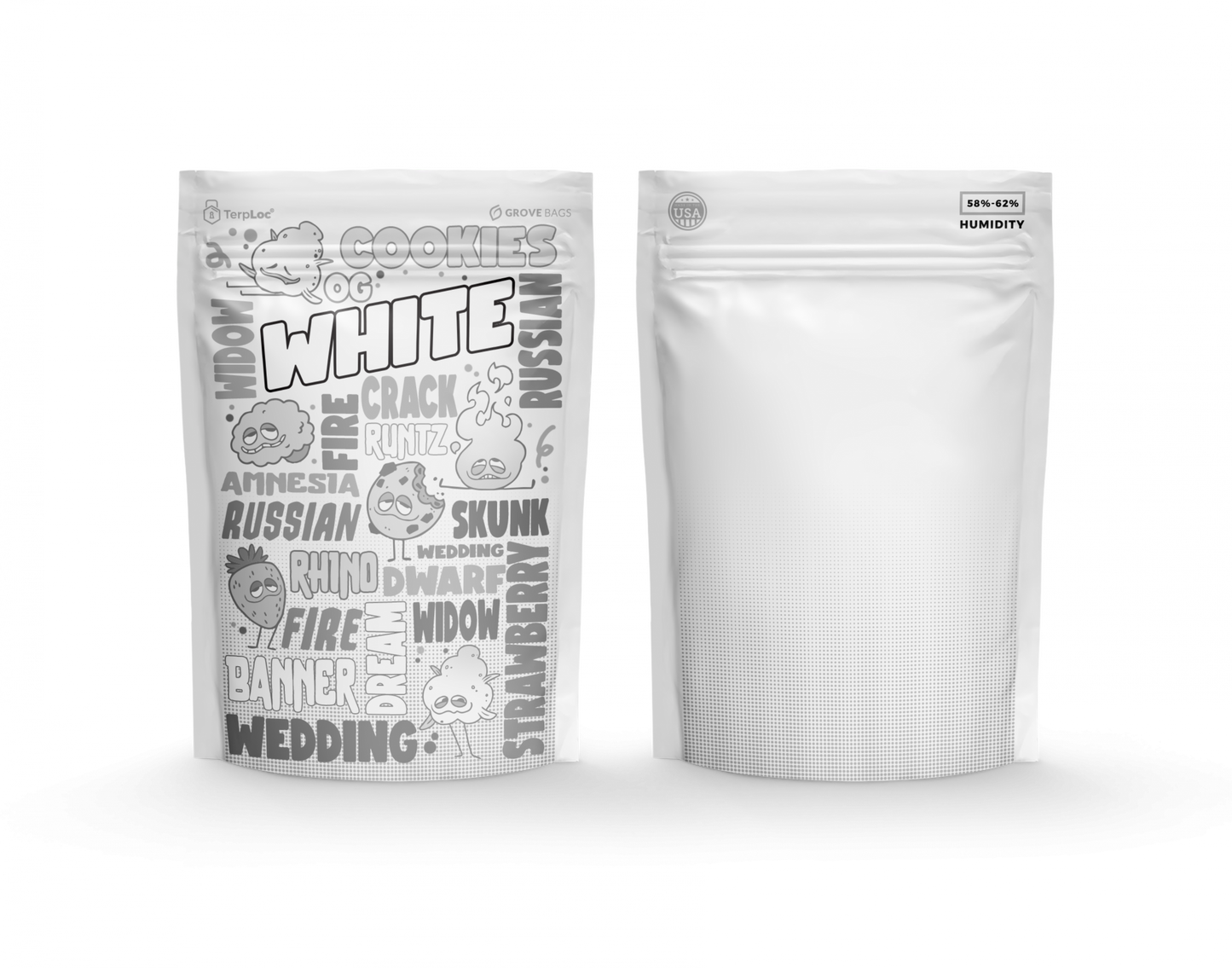 TerpLoc 1 Ounce Signature Strain Series - Child Resistant Pouch - Single