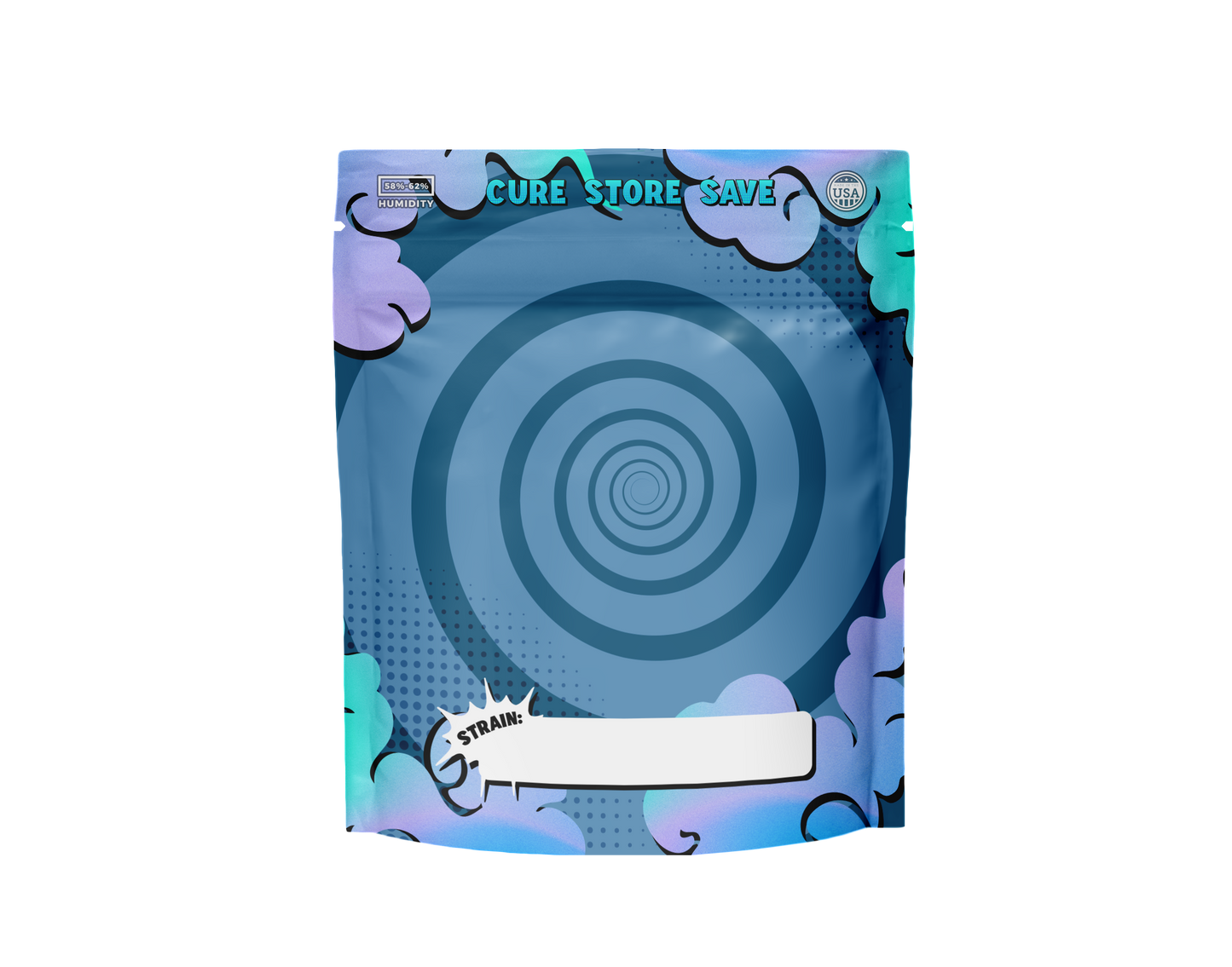 TerpLoc 1/4 Pound Velvet Soft Touch - Child Resistant Pouch - Single