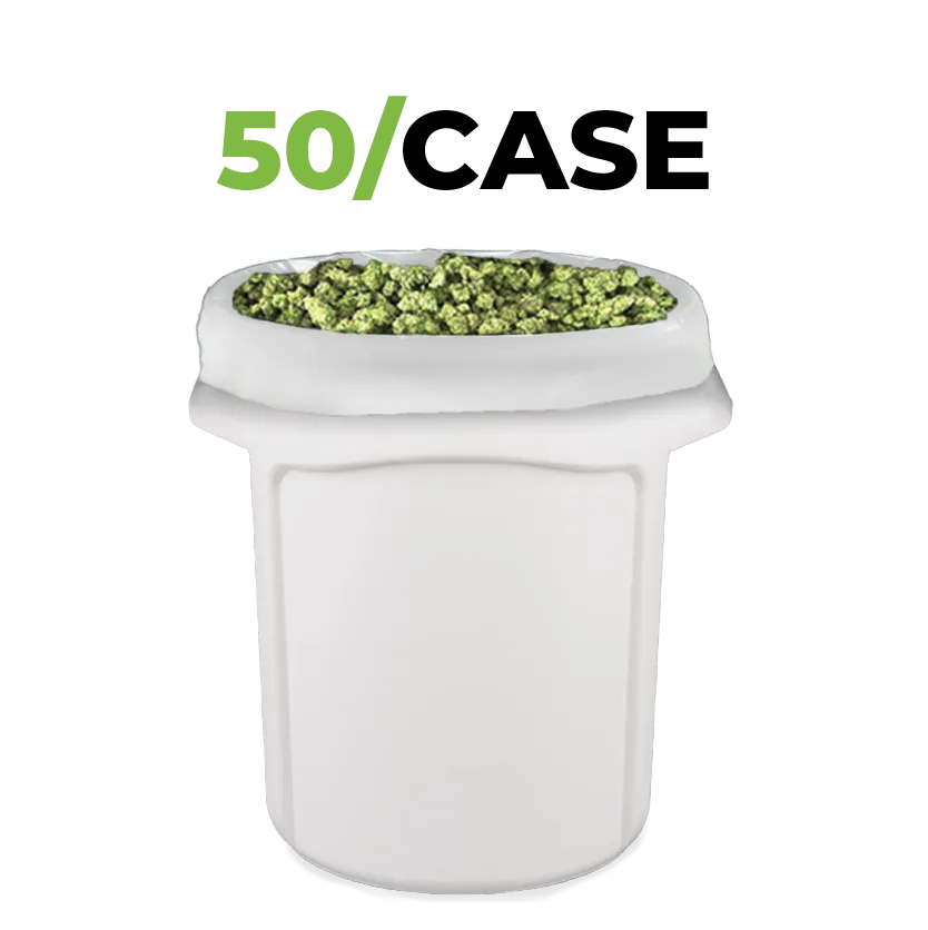 Terploc 20 Gallon White Bin Liner - Case