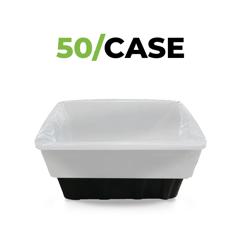 TerpLoc 27 Gallon White Tote Liner - Case