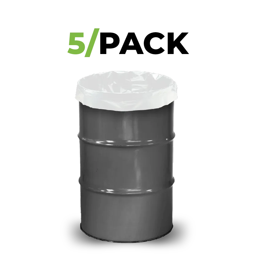 TerpLoc 55 Gallon White Drum Liner - Single