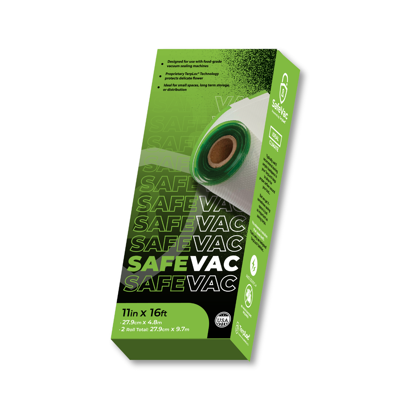 SafeVac Terploc 11" Rolls - 2 Pack