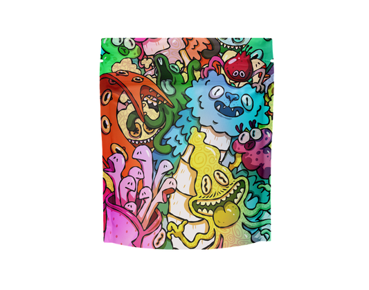 TerpLoc 1/4 Pound Velvet Soft Touch - Child Resistant Pouch - MultiColor  - Single