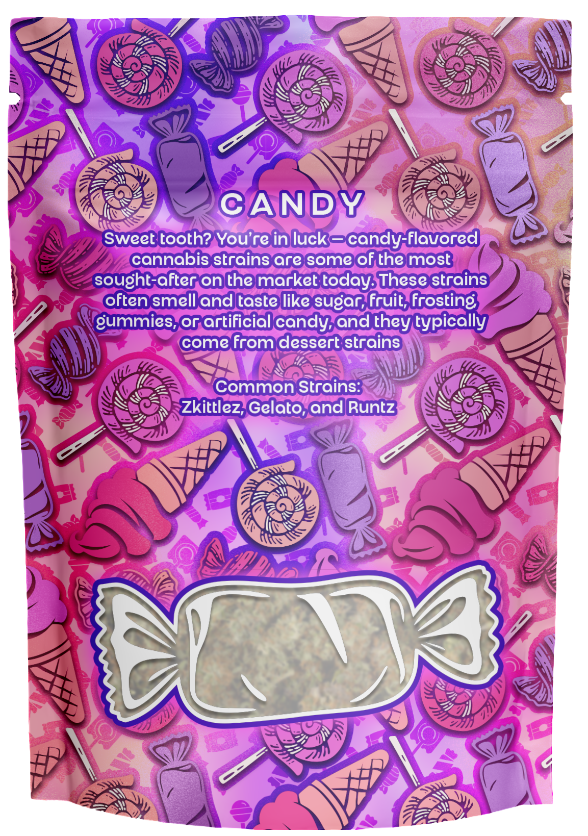 Terploc® 1 Ounce Strain Profile - Child Resistant Pouch - Single