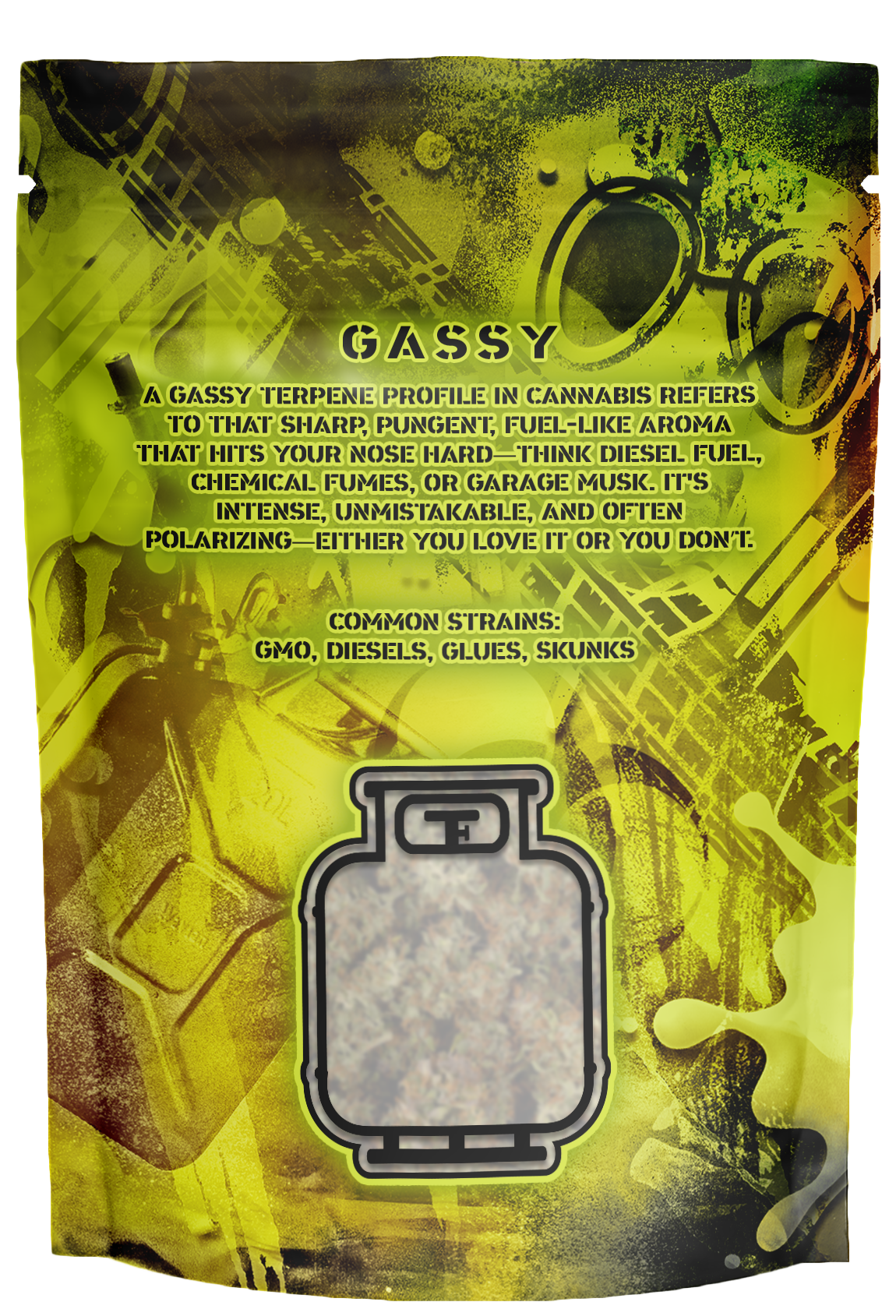 Terploc® 1 Ounce Strain Profile - Child Resistant Pouch - Single