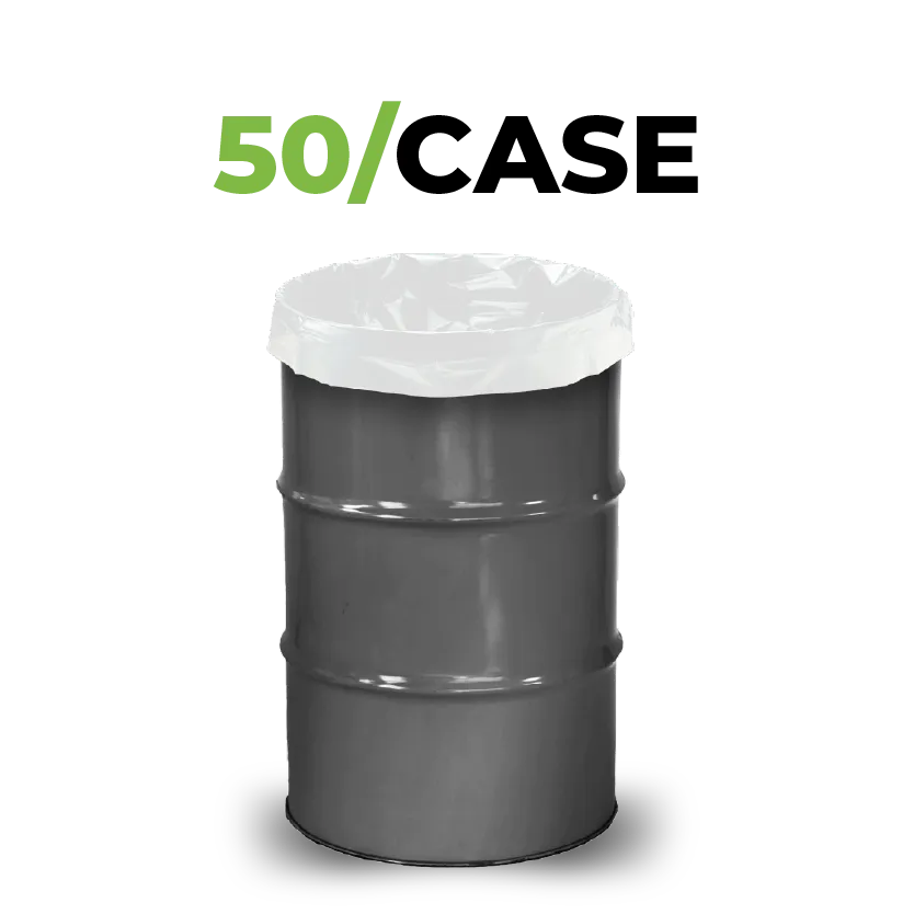 TerpLoc 55 Gallon White Drum Liner - Case