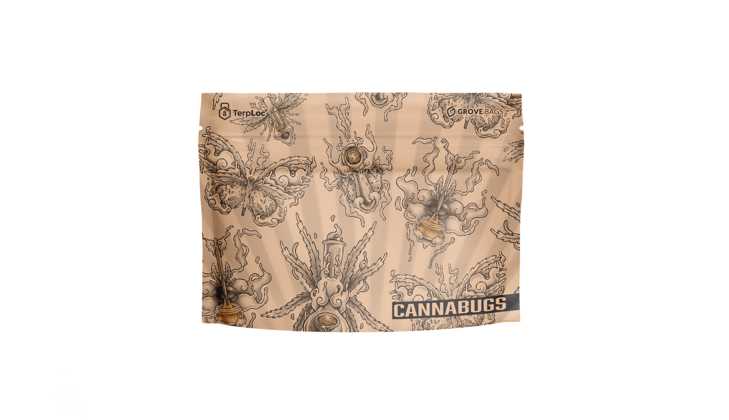 Cannabugs Terploc 1/4 Ounce Pouch - Child Resistant - Single